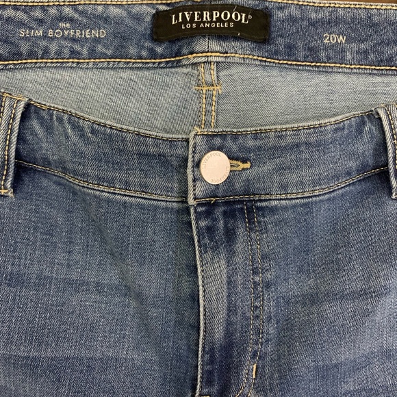 Liverpool Slim Boyfriend Ankle Length Jeans - Size 20W - Picture 3 of 6